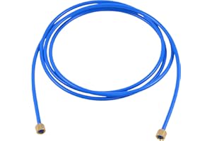 Eastman 48316 Flexible PEX Ice Maker Water Connector with Brass Nuts, 8 Ft Length, Grey