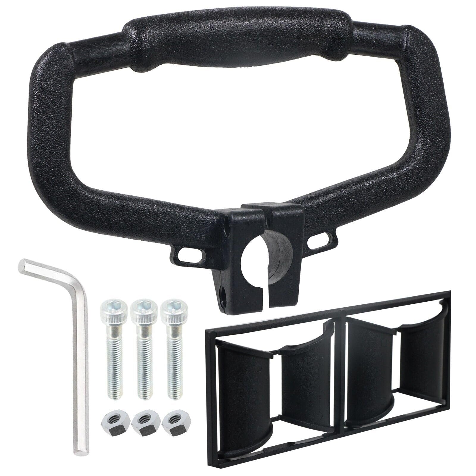 Spares2go Universal Strimmer Grip Handle Brushcutter Trimmer Pole Shaft Kit (24mm, 26mm, 28mm)