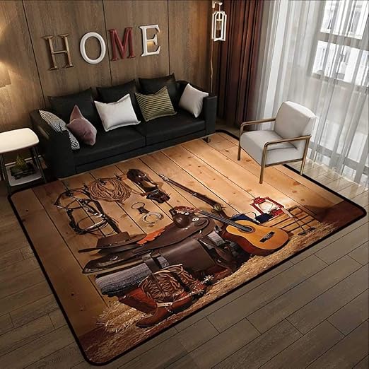 Amazon Com Rubber Mat Western Decor American Texas Style