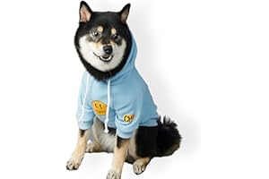 ChoChoCho Smiley Face Dog Hoodie, Smiley Face Dog Sweater, Stylish Dog Clothes, Cotton Sweatshirt for Dogs and Puppies, Fashion Outfit for Dogs Cats Puppy Small Medium Large
