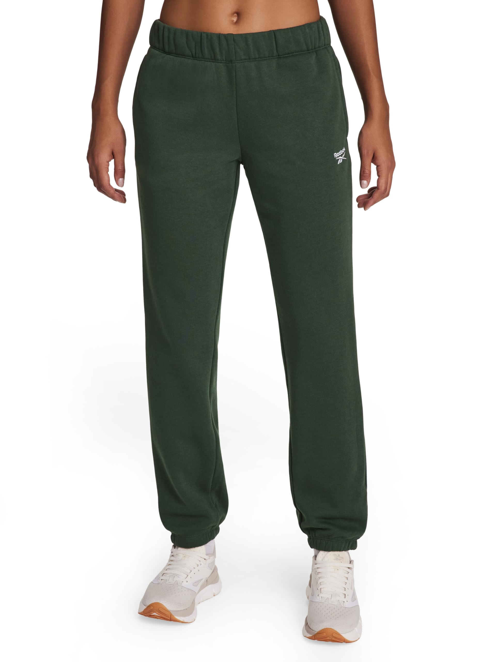 Photo 1 of Reebok Women’s Classic Cinch Pant, Standard Fit, Midweight Cotton-Poly Fabric, Pineneedle, Medium