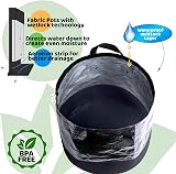 Growerz WetLockz 20L Heavy-Duty Fabric Grow Bags 5 Pack | Moisture Control view 3