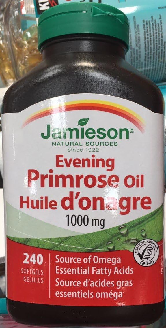 Jamieson Evening Primrose Oil 1000mg, 240 softgels Health