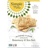 Simple Mills Almond Flour Crackers, Rosemary & Sea Salt - Gluten Free, Vegan, Healthy Snacks, 4.25 Ounce (Pack of 1)
