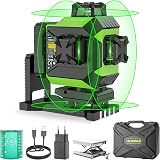 Huepar 16 Lines 4D Laser Level Self-Leveling Green Cross Line 360° Magnetic Base