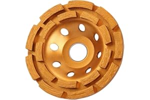 ZIMPTY KSEIBI 644030 Diamond Concrete Grinding Wheel 4 1/2 inch for Polishing and Cleaning Stone Concrete Surface, Cement, Marble, Rock, Granite, and Thinset Removing, Angle Grinder Wheels Cup