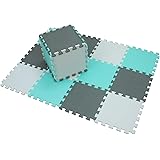 XMTMMD Gym Mat Gym Flooring Mat Puzzle Exercise Mats Interlocking Foam Mats with EVA Foam Floor Tiles for Gym Equipment Worko