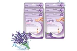 Epielle Relaxing Hand Mask 6 Pairs, Deep Moisturizing Gloves for Dry, Cracked Hands, Self Care Gifts for Women, Spa Kit, Stocking Stuffers, Thanksgiving Essentials