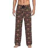 CTYSHTDL Kwanzaa Red Pajama Pants Mens Lounge Pants Soft Men Pajama Bottoms with Pockets Drawstring
