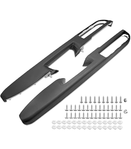 Pull Broke 80994 Front Left Driver Side Armrest Repair Kit Fit Chevy Silverado Suburban Tahoe Avalanche For GMC Sierra Yukon 2010-2014 Door Panel With Release Handle Above Armrest 27In - Black - GM# 84127280 Arm Rest