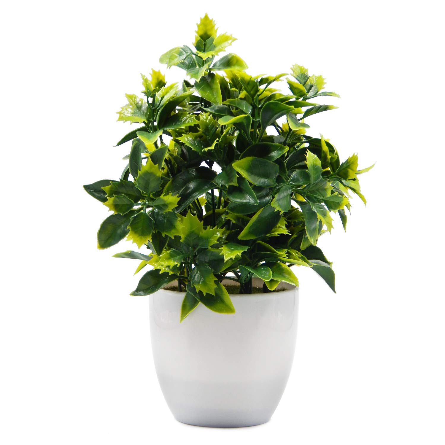 Photo 1 of **SIMILAR ITEMS**OFFIDIX Artificial Plastic Mini Plants in White Pot,Desk Plant Artificial Flowers with Vase,Small Faux Plastic Plants for Home Kitchen Garden Office Indoor Decor
