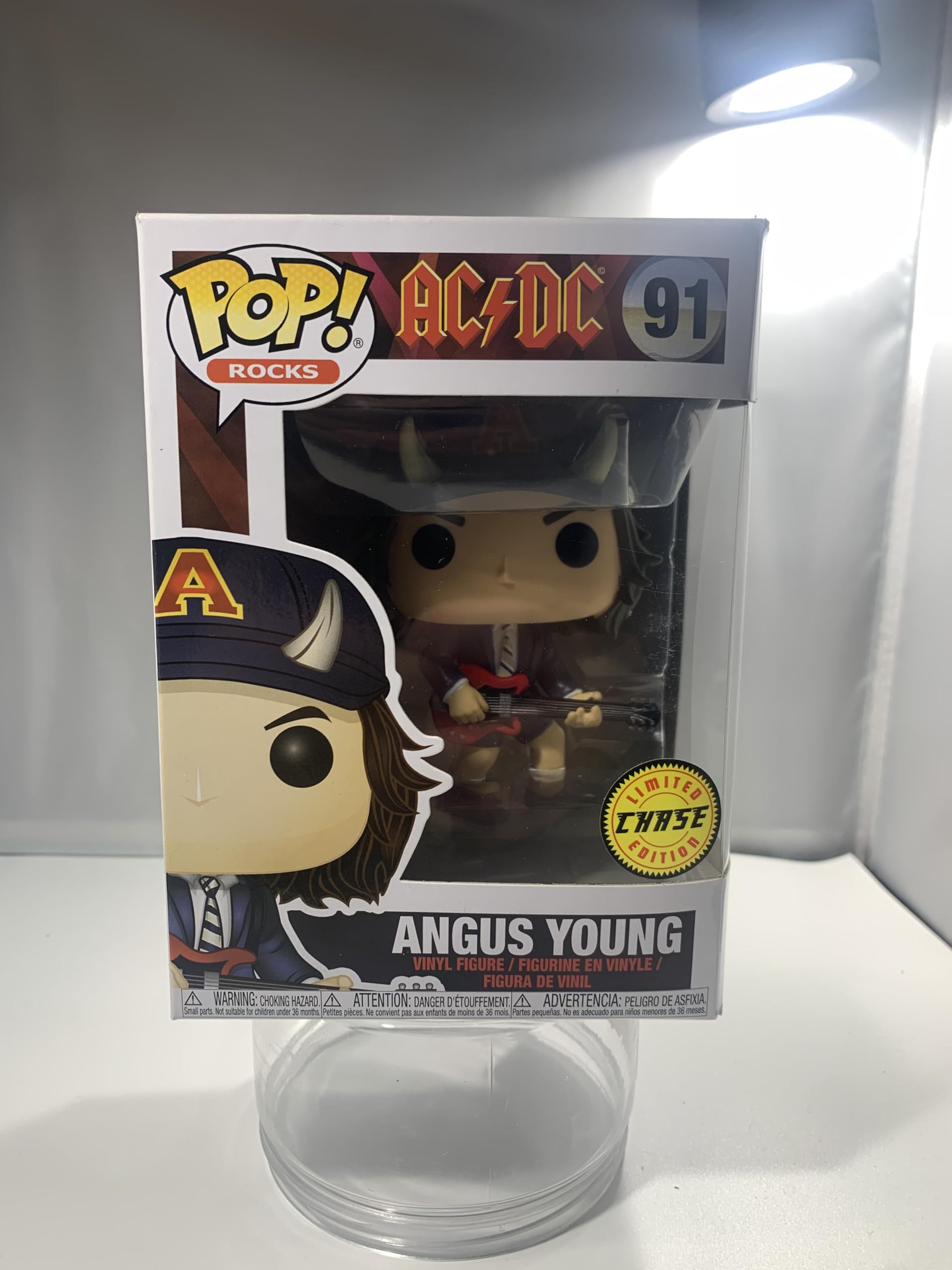 Funko Pop! Rocks: AC/DC - Angus Young Chase Bundled with EcoTEK Pop Protector