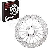 Coimoviol 11.5'' Front Brake Disc Rotor Compatible with Harley Sportsters Davidson Softail Dyna Early Super Glide 1984-2014, Update 420 Stainless Steel Rotor Motorcycle Brake Disc