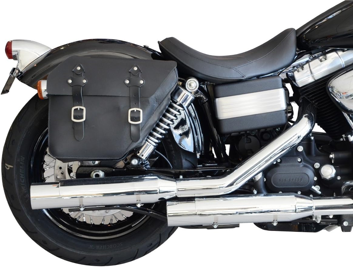 Buffalo BAG SADDLE BAG 'Springfield 12 Litres – Right Side – Perfect for HD Dyna Glide Convertible & Dyna Glide Low Rider (1991)