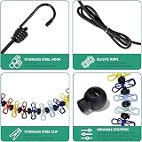 BLBK Retractable Travel Clothesline 1.8m with 12 Clothespins & Towels view 2