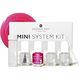 Dazzle Dry Mini Kit &ndash; Beloved &ndash; 4 Step System (5 Piece Kit) | A Bright Hot Pink Shimmer With A Subtle Blue Flash Effect &middot; Semi-Sheer &middot; Shimmer Finish &middot; Quick-Dry &middot; 5 Manicures