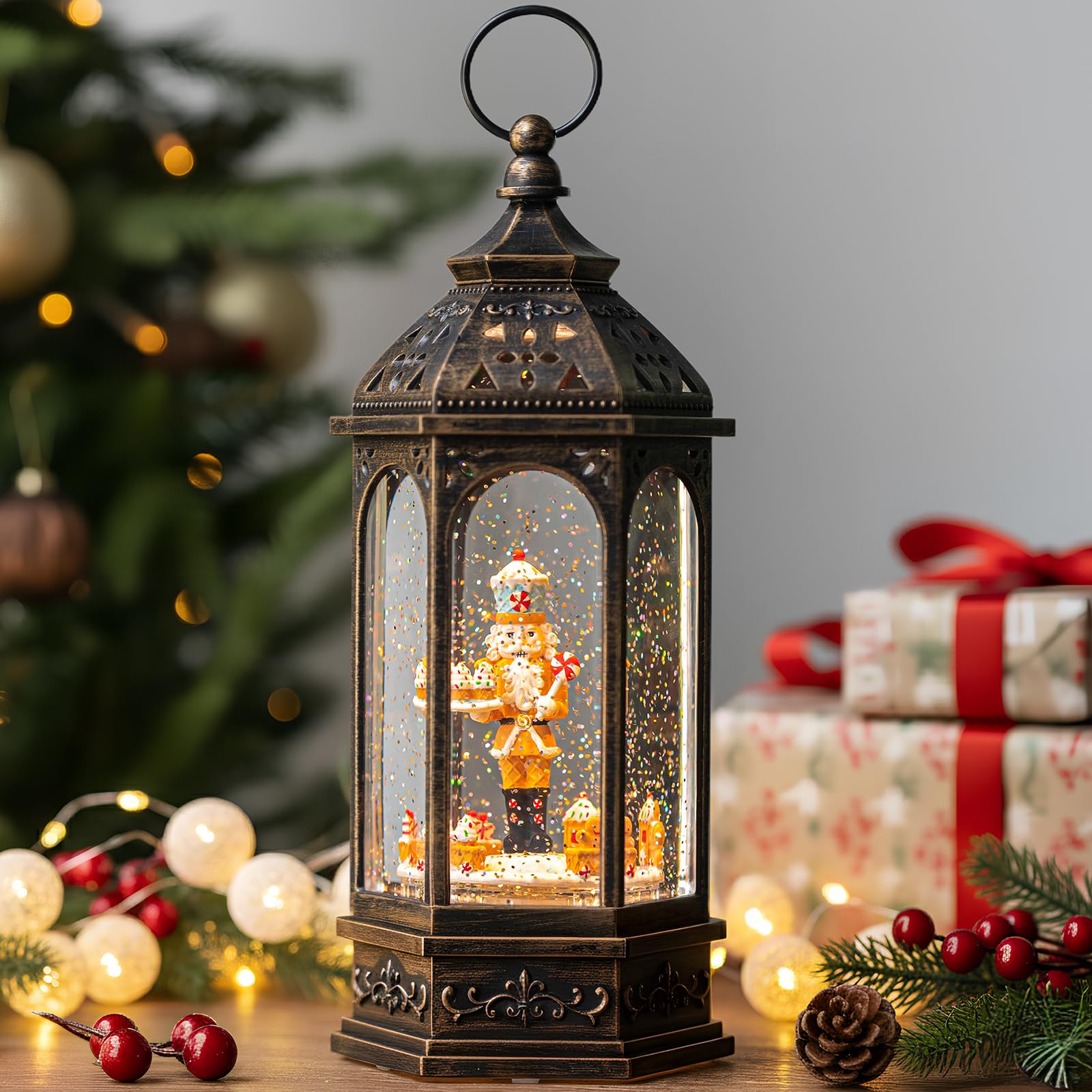 Animated Gingerbread Nutcracker with Moving