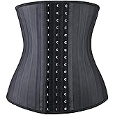 YIANNA Women's Underbust Latex Sport Girdle Waist Trainer Corsets Hourglass Body Shaper