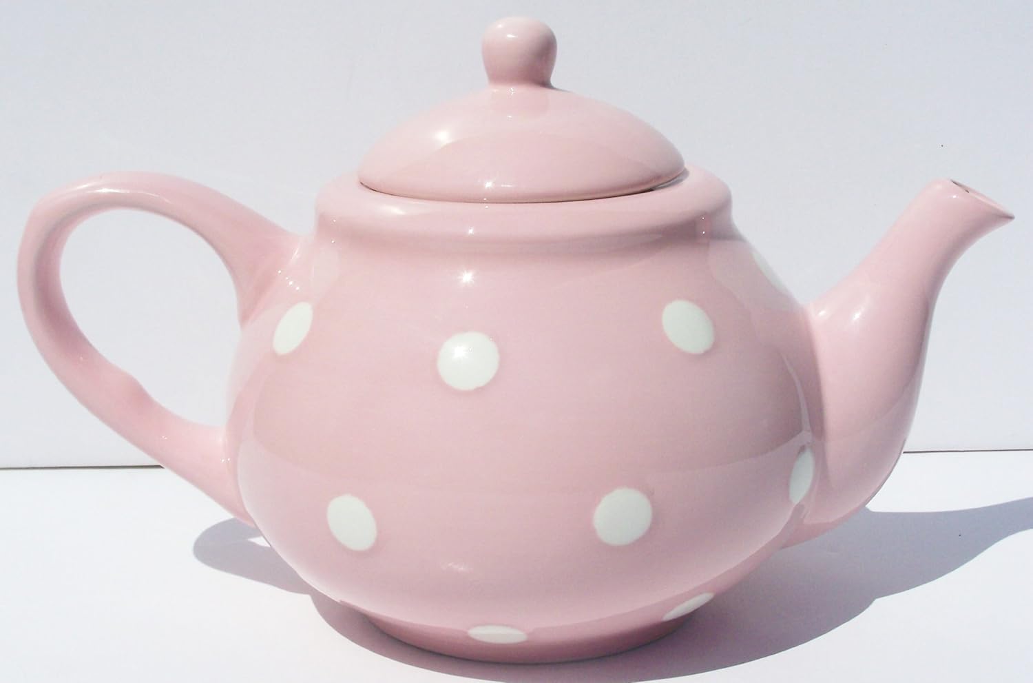 Teapot Large Pink Polka Dot Chintz Teapots