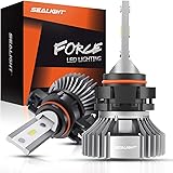 SEALIGHT 5202/5201/PS19W LED Fog Light Bulbs, Daytime Running Lights, Cool 6000K Xenon White, 4000 Lumen, Non-polarity