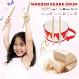 Beavorty Snare Drum 8 inch with Strap & 2 Drumsticks for Kids view 6