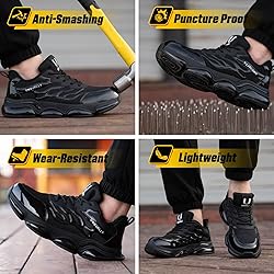 Steel Toe Shoes for Men Women Composite Toe Work