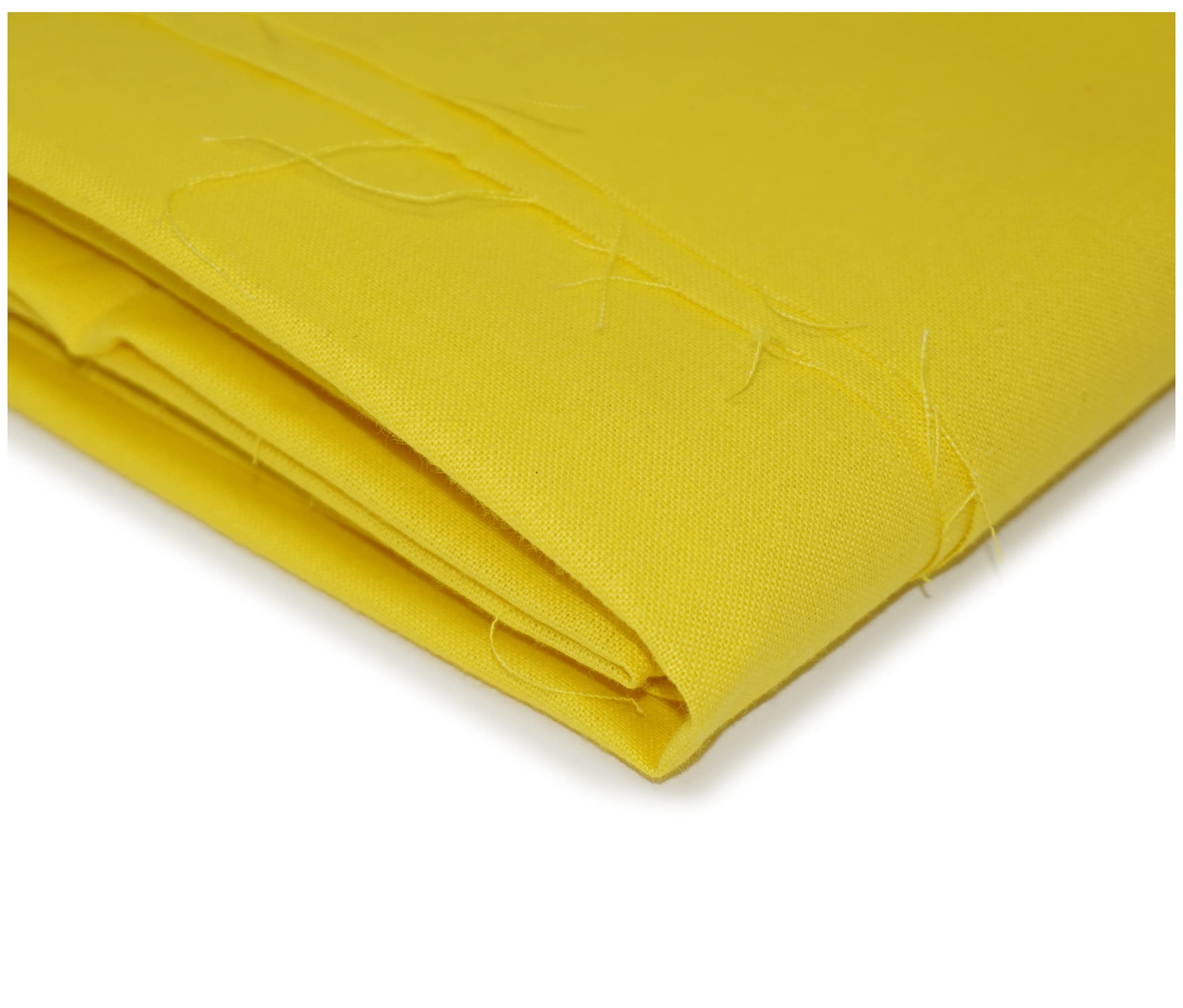 100% Cotton Plain Dyed Fabric Dress Craft Material 60” Wide (300cm x 150cm / 118" x 60", Yellow)