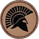 Spartan Silhouette 2" Scout Patrol Patch (Hook-Fastener)