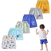 kolally Toddler Boy Shorts Baby Summer Elastic Waist Pull On Cotton Solid Color Lightweight Shorts Clothes 6M-5Y