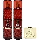Bath & Body Works Inner Angel 2 Pack Fragrance Mist Bundle with a Creamy Rose Bar Soap - Full Size