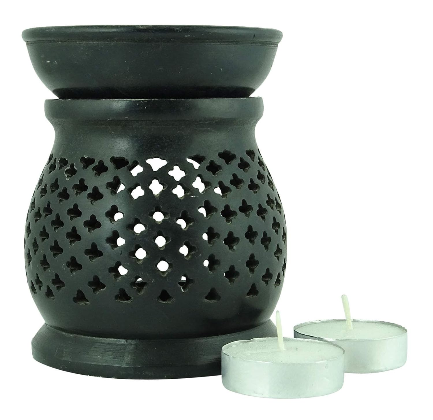 Karguzzari Marble Soapstone Candle Aroma Oil Diffuser Tea