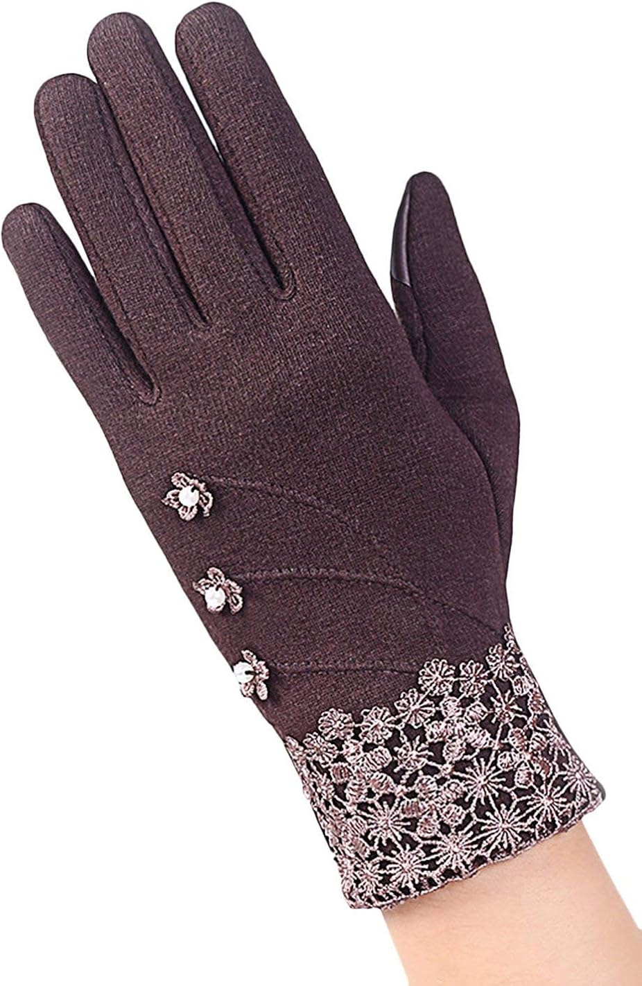 Ladies Touch Screen Gloves Winter Simple Gloves Warm Glamorous Gloves