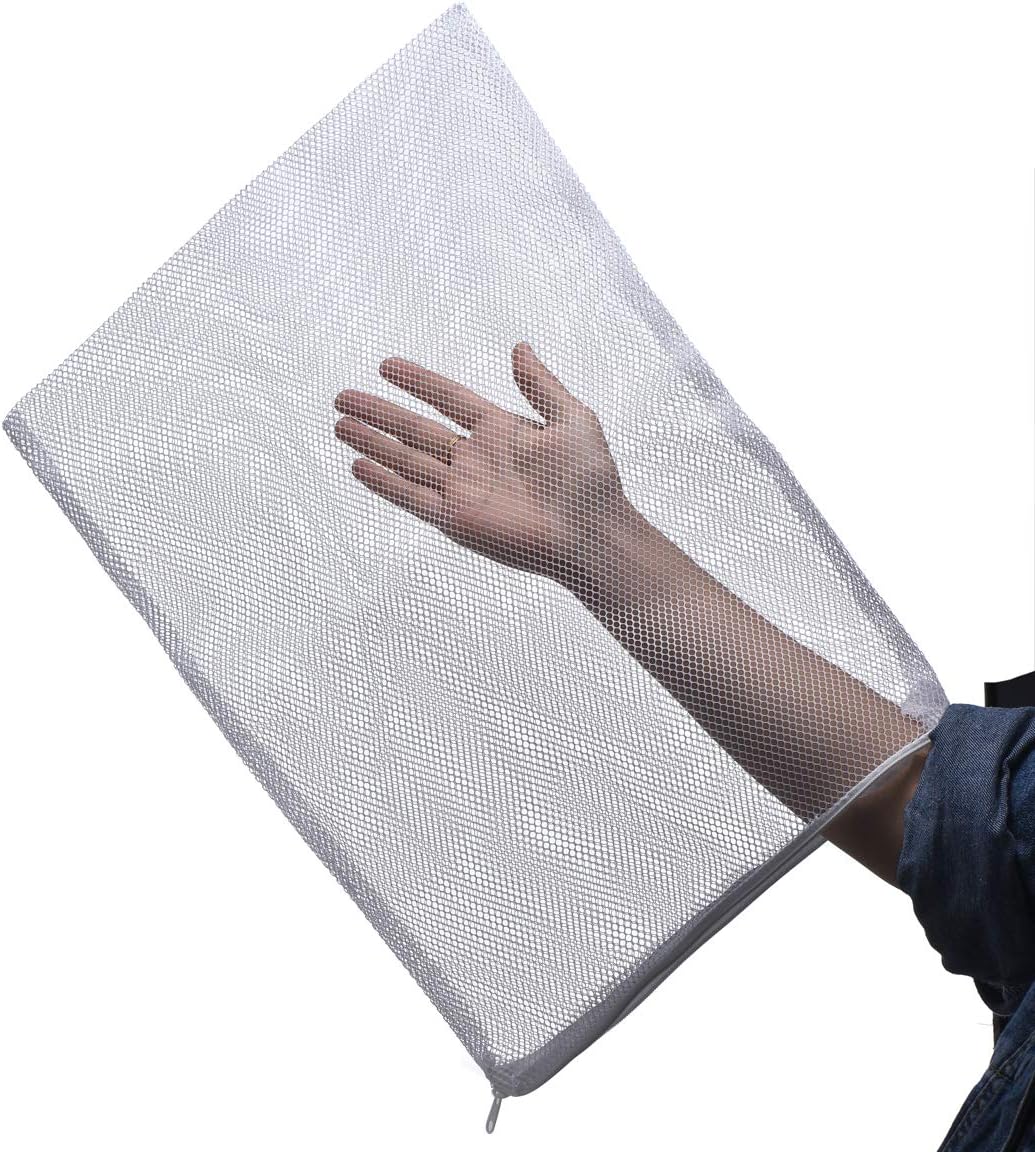 Large Filter Media Bags, Aquarium Mesh Bags with Plastic