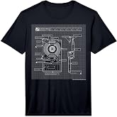 Ghostbusters Proton Pack Schematics Performance T-Shirt