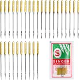 30 PCS Sewing Machine Needle 14/16/18 Large Eye Sewing Machine Needles Home Sewings Notions and Supplies
