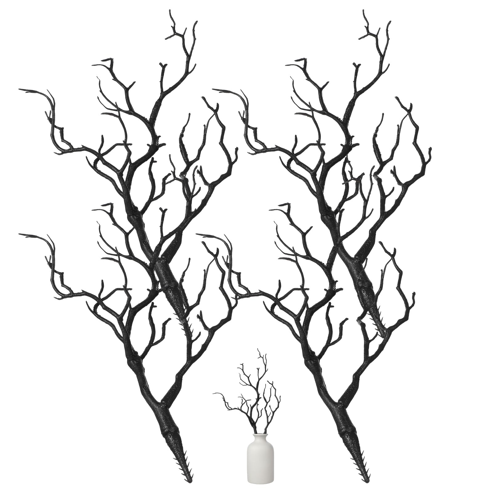 MAGICLULU 4pcs Artificial Antler Dried Tree Branches Decorative Plant Twigs Vase Crafts Wedding Party Home Decor