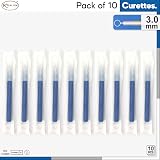 ROYALTEK Sterile Disposable Dermal Curettes 3.00mm Easy Peel Pack Box of 10 view 3