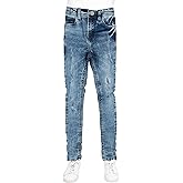 X RAY Boys Distressed Jeans (2T-16), Big Boy & Little Kids Stretch Slim Fit Pants, Ripped Denim Jeans for Boys
