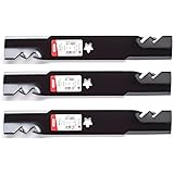 Oregon Set of 3, Genuine Gator 3-in-1 Mulcher Blades to Replace Craftsman, Poulan, Husqvarna Blade 180054, 173920, 173921, 53