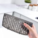 simpletome Sink Caddy Basket with 3 Suction Cups Translucent Grey view 5