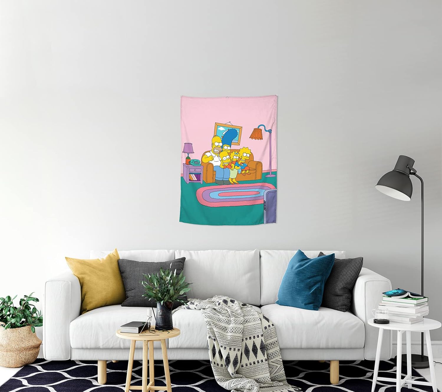 Tapestries - Jay Franco The Simpsons Opening Tapestry – 30 x 40 Inch Wall Hanging – Room Décor (Official The Simpsons Product)