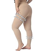 Plus Size 5XL Medical Compression Pantyhose for Women & Men, 20-30 mmHg Graduated Compression Leggings, Opaque Footless Waist High Compression Stockings for Edema, Varicose Veins, Flight, DVT, Beige