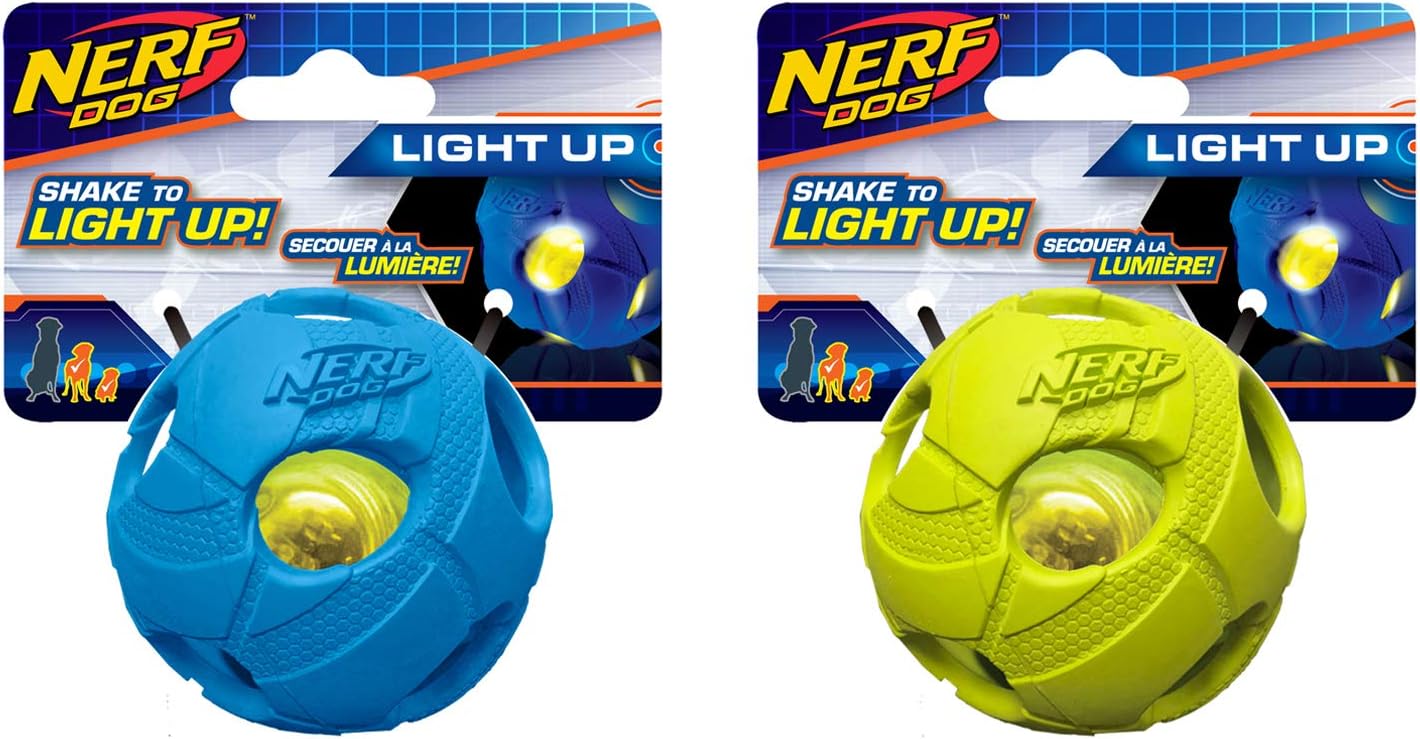 nerf dog led ball