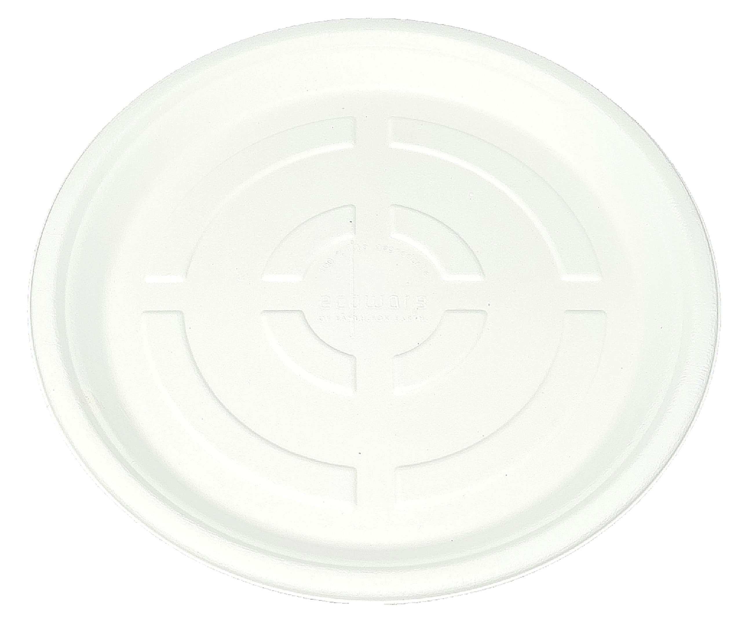 ECOWARE 100% Natural, Biodegradable, Compostable, Ecofriendly, Bagasse, Safe & Hygienic Disposable 12 inch, 304mm, 30cm Round Plate (25)