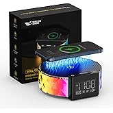 Smiling Shark Wake Up Light, WKL-02 Bedside Alarm Clock Light Wireless Charger with 3 Night Light and RGB Mode Touch Control Nightlight Alarm Clocks Charging with Snooze Mode for Heavy Sleeper Bedroom