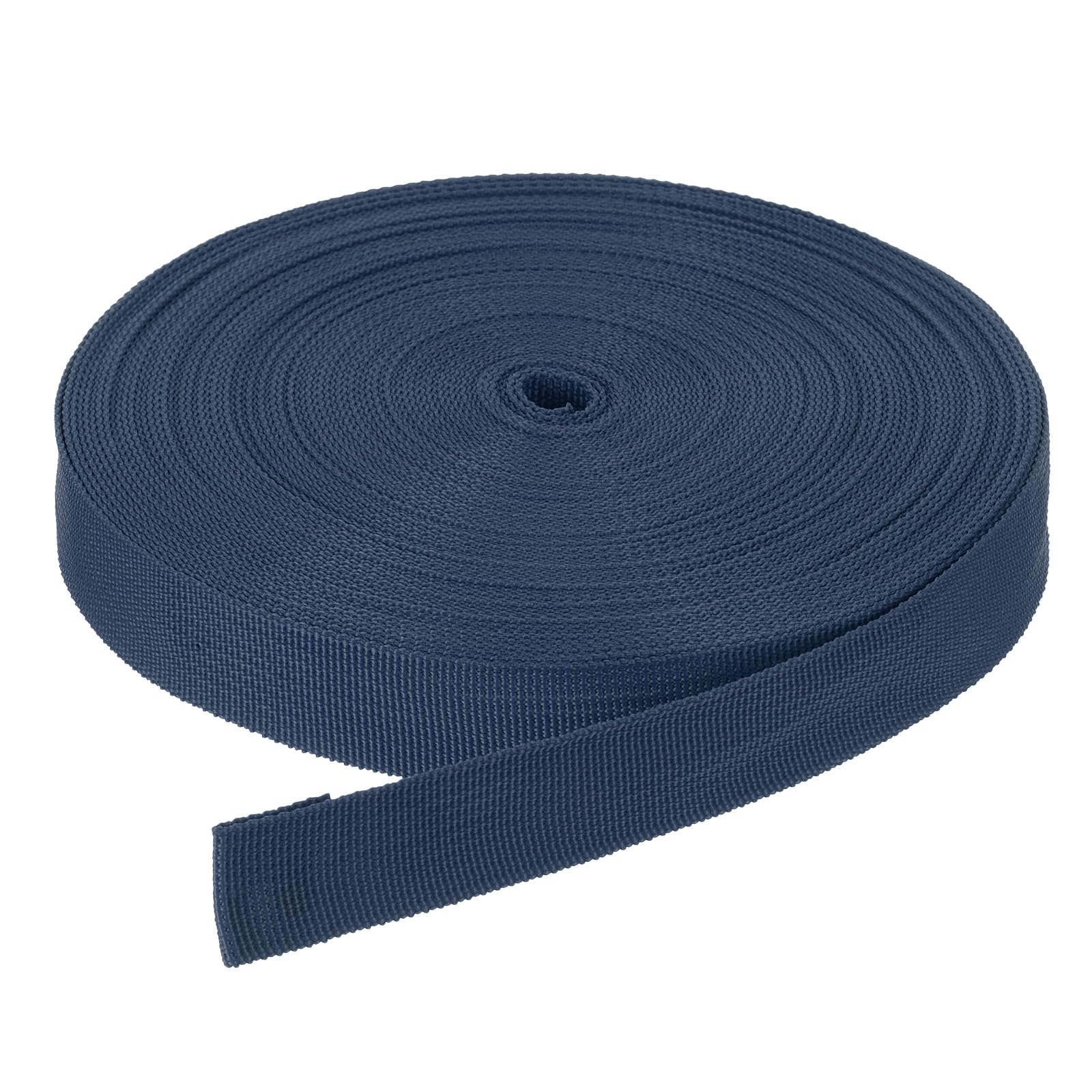 DMiotech 50 Yard x 1 Inch Width Nylon Webbing Strap Poly Flat Webbing Strapping for DIY Craft Backpack Strapping, Sewing, Outdoor Gear Repair, Navy Blue