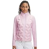 M MAELREG Womens Lightweight Insulated Puffer Jacket Fleece Lined Full Zip Jackets for Running Hiking Winter Fall Wear