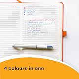 BIC 4 Colours Shine Multicolour Pens Pack of 3 Assorted Metallic Barrel view 2