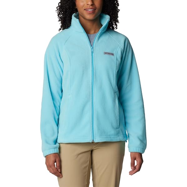 Giacca In Pile Columbia Benton Springs Relaxed Full Zip Per Donna – Colore Stone Green, Calda E Comoda - 2