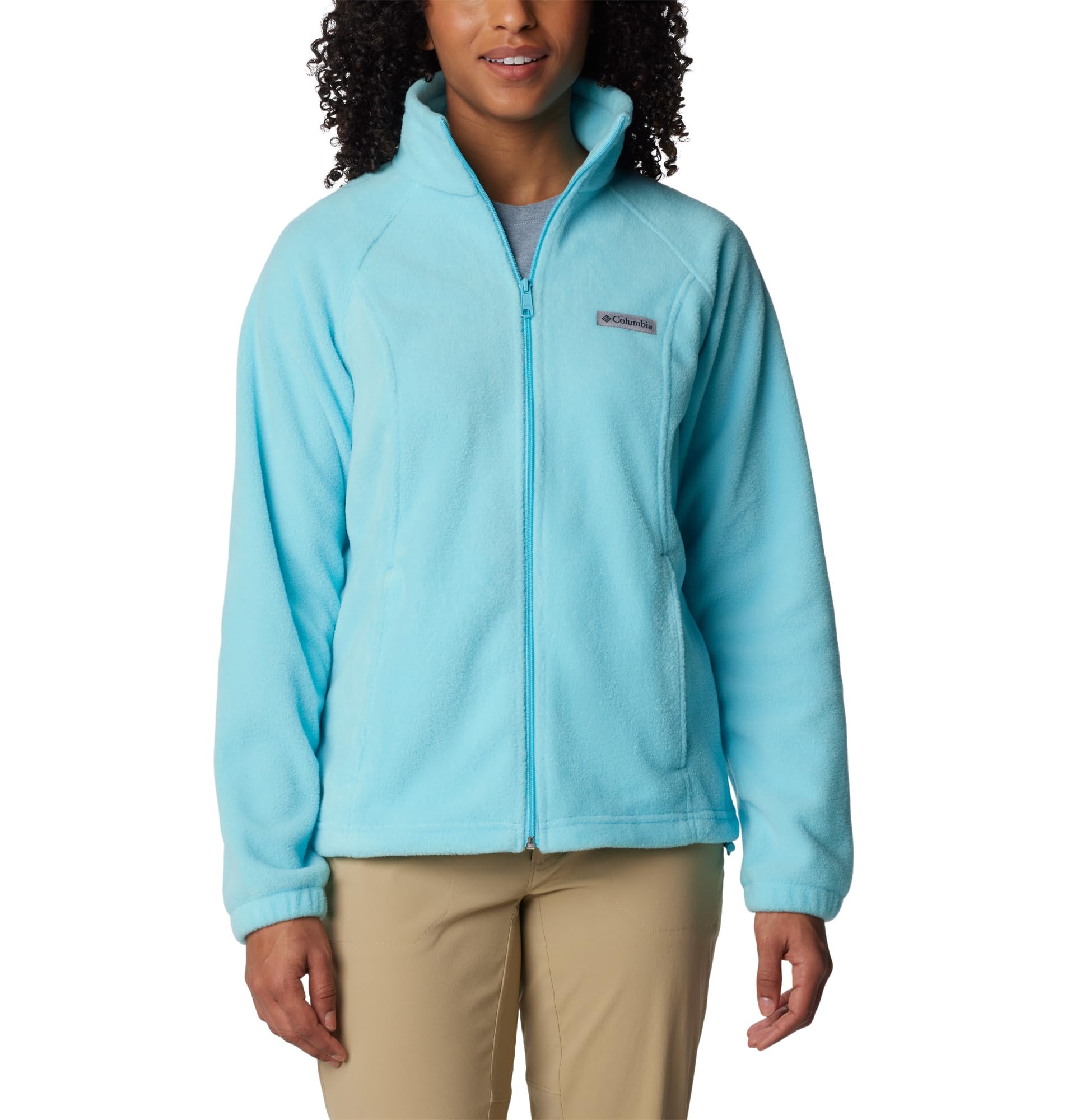 Columbia Women's Benton Springs Full Zip, Aquamarine, XX-Large Image